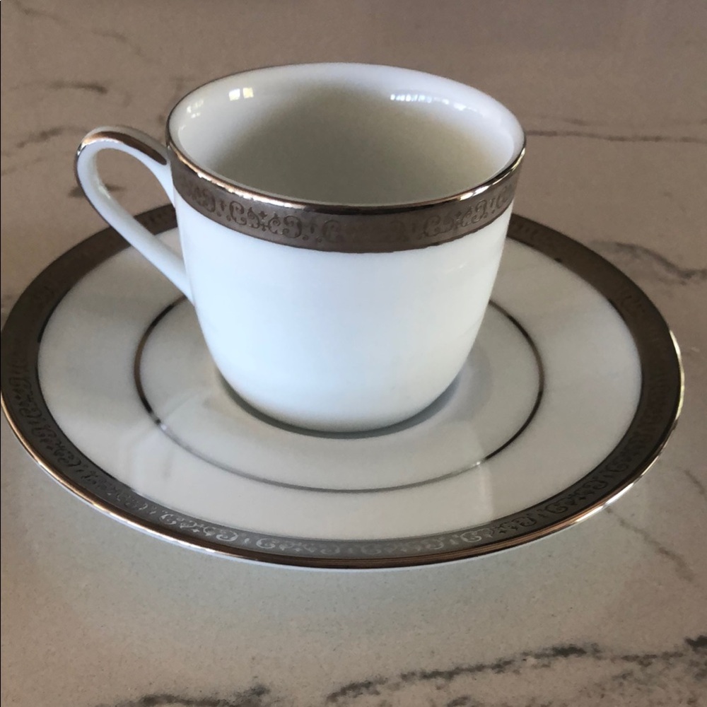 Charter Club Grand Buffet Platinum Demitasse Cup & Saucer